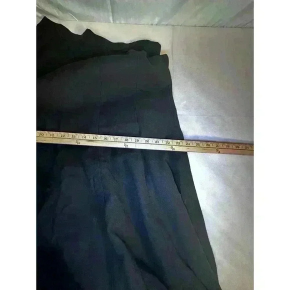 Escada Skirt Black  Crepe Pleat  Size 44 / XL  (063) - Picture 10 of 12